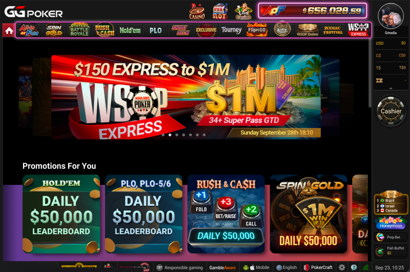 GGPoker Poker Lobby